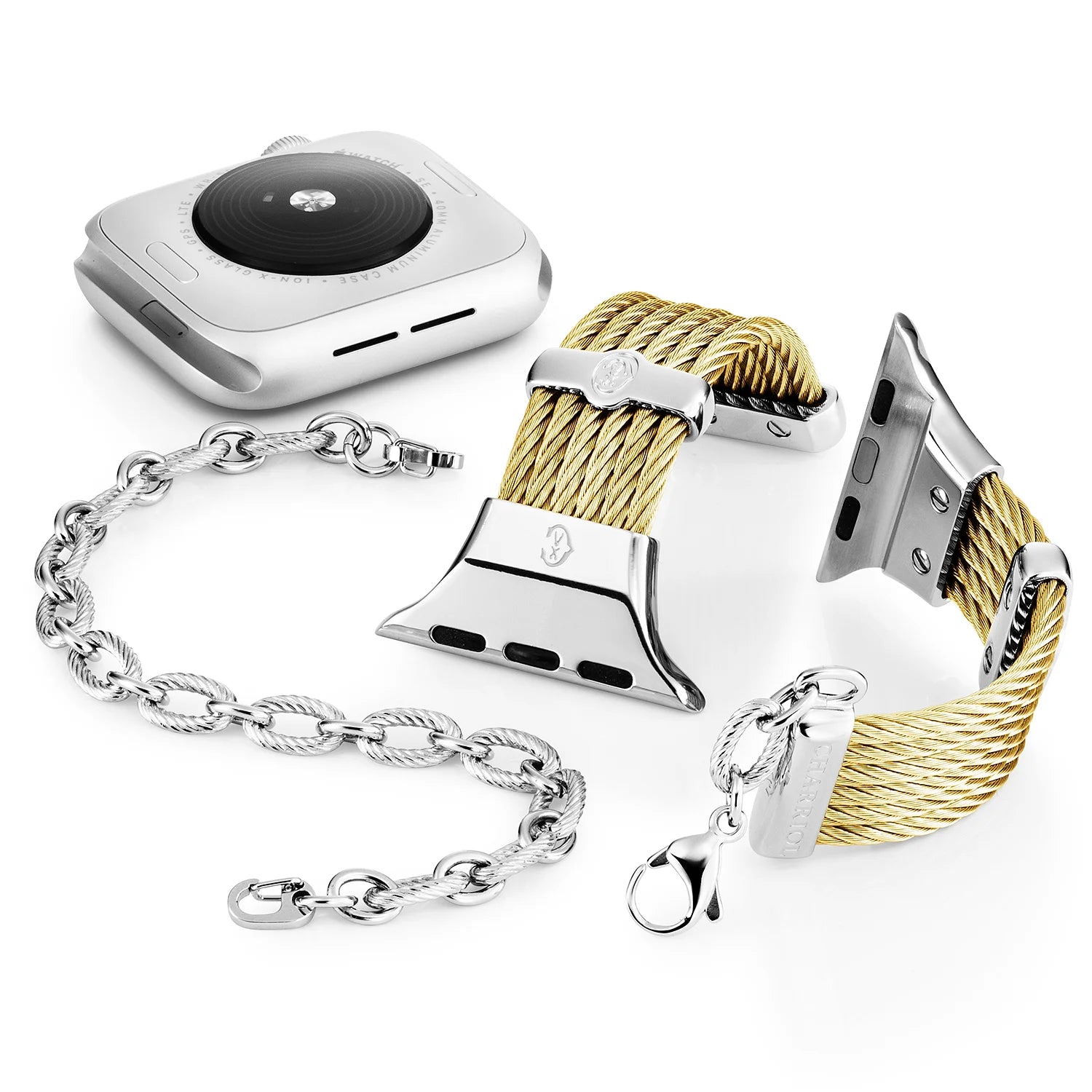 Yellow Gold with Steel Décors_Wrist 16cm